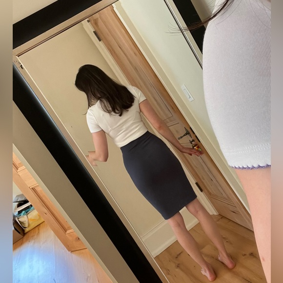 Wilfred (aritzia) - Pencil Skirt Navy - Picture 4 of 6